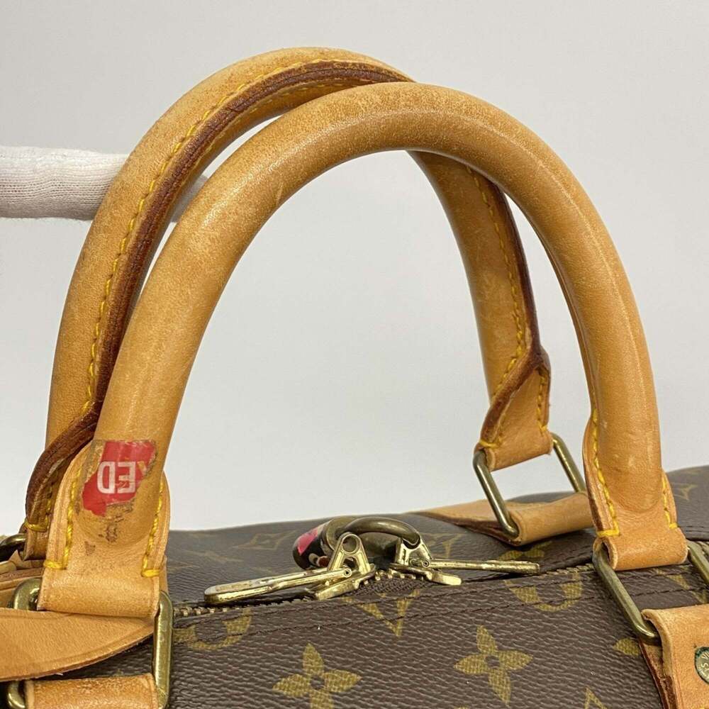 LOUIS VUITTON Brown Monogram Keepall 55 Boston Bag - Picture 9 of 12
